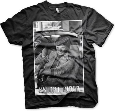 Knight Rider Hasselhoff In Knight Rider Big Tall T-Shirt UV-1-KR006-H56-3