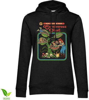 Steven Rhodes Damen Carnivorous Plant Girly Hoodie DTR-57-SR307-DTF907