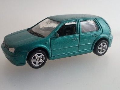 VW Golf 4 GTI 4-türig petrol metallic ca.1:50 Welly 2046 Modellauto