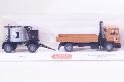 1:87 Wiking 0689 03 Gussasphaltkocher-HZ mit MAN, neu