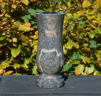 Vase Blumenvase Grabvase Steinvase Granitvase Friedhof-Vase Himalaya Granit