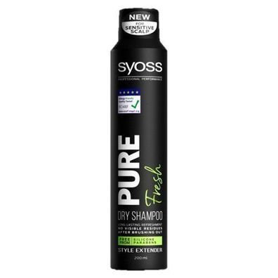 Syoss Pure Fresh Trockenshampoo fuer alle Haartypen, 200 ml