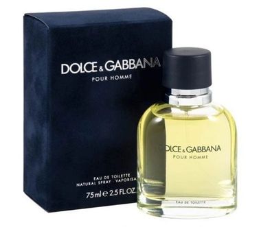 Dolce & Gabbana Pour Homme Eau de Toilette 75ml - Eleganter Italienischer Herren