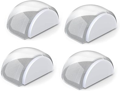 Türstopper Boden selbstklebend, halbrund transparent, 4er-Set