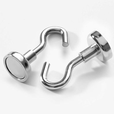 Magnethaken 16mm Neodym - Magnetischer Halter Haken Kühlschrankmagnet