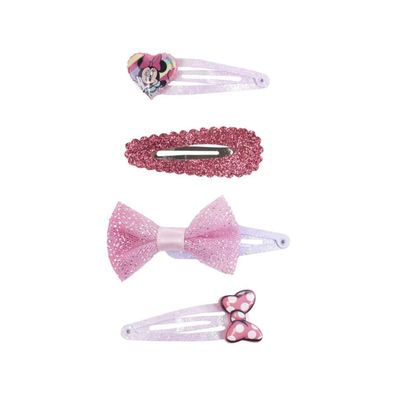 Disney Minnie Mouse 4-Stk Haaraccessoire für Alltag & Party