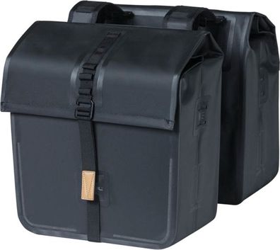Doppel-Fahrradtasche Urban Dry 50 Liter Schwarz - 17659