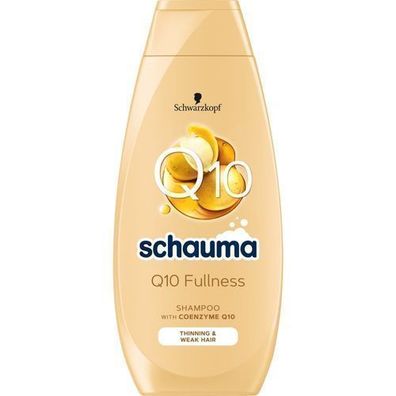 Schauma Q10 Volumen Shampoo, 400 ml - Fuer Kraft und Fuelle im Haar