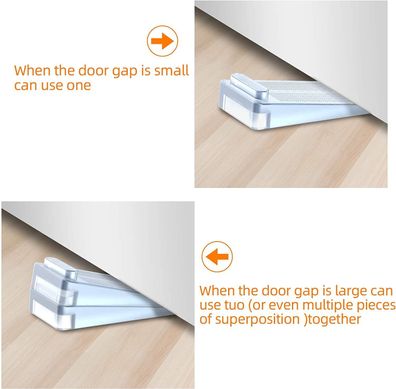 Türkeil Fensterkeil Türstopper Boden Keilform stapelbar, 4er-Set