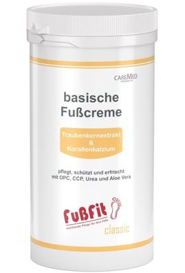Caremed - FußFit - basische Fußcreme pH-Wert 8,0 - 450 ml 