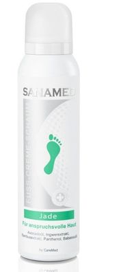 Sanamed Fuß-Creme-Schaum "Jade" Für trockene und anspruchsvolle Haut - 150 ml