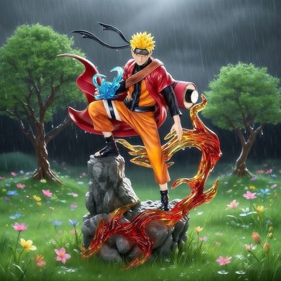 Naruto Figur Uzumaki Naruto & Uchiha Sasuke Anime PVC Statue Modell Sammlung