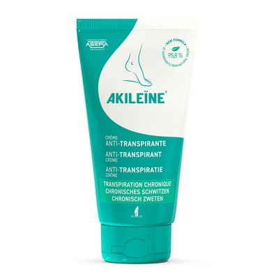 Akileine - Akildia - Anti-Transpirant Creme 75 ml - Reduziert übermäßiges Schwitzen