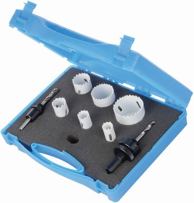 Silverline Lochsäge Bimetall-Lochsägen für Elektriker, 9-tlg. Satz Ø 18–51 mm