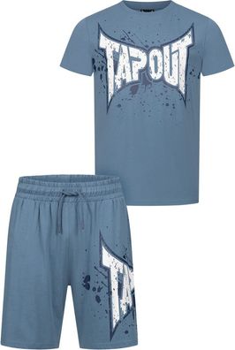 Tapout Dunlab Herren T-Shirt &amp; Shorts Set normale Passform