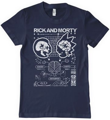 Rick and Morty T-Shirt Nobody Exists On Purpose T-Shirt WB-1-RM015-H83-17