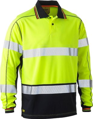 Bisley Warnschutzbekleidung Hi Vis Long Sleeve Polo