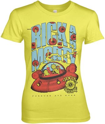 Rick and Morty T-Shirt Focus On Science Girly Tee WB-5-RM017-H70-5