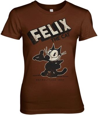 Felix the Cat T-Shirt Est. 1919 Girly Tee UV-5-FTC001-H80-2