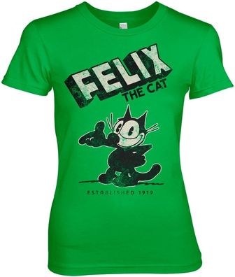 Felix the Cat T-Shirt Est. 1919 Girly Tee UV-5-FTC001-H80-2