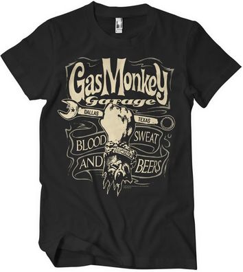 Gas Monkey Garage T-Shirt Gmg Wrench Label T-Shirt GMG-1-GMG017-H92-6