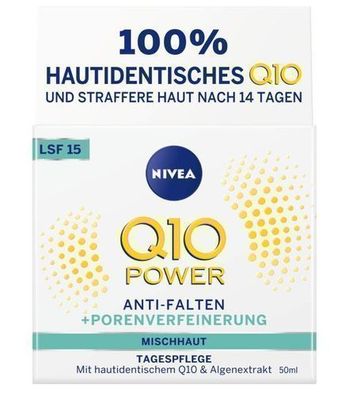 Nivea Q10 Anti-Falten Tagescreme mit LSF 15, 50 ml