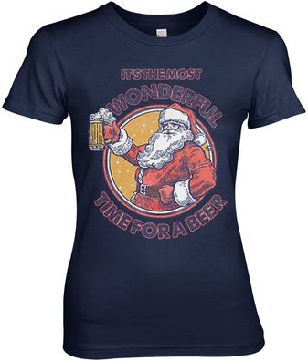 Tokigt Damen Most Wonderful Time For A Beer Girly Tee AB-5-23416-L8