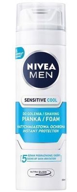 Nivea Men Sensitive Kuehlender Rasierschaum, 200 ml