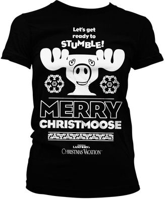 National Lampoon's Damen Merry Christmoose Girly Tee WB-5-LXV003-H28-10