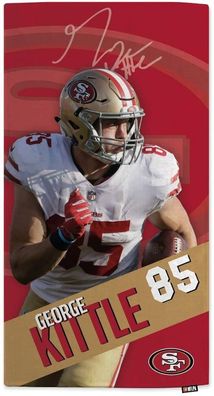 San Francisco 49ers NFLPA George Kittle Beach Towel Motion 1023582