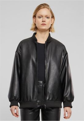 Urban Classics Damen Ladies Synthetic Leather Bomber Jacket TB6725