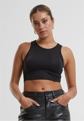 Urban Classics Damen Ladies Glitter Cropped Top TB6990