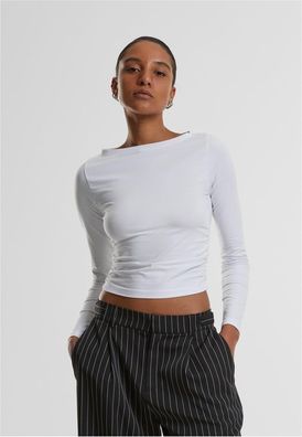 Urban Classics Damen Ladies Ruffled Super Slim Longsleeve TB7088
