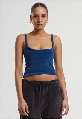 Urban Classics Damen Ladies Short Velvet Top TB7115
