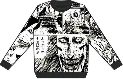 Junji-Ito Jungen Smile Panels Jumper JIT07814WJB