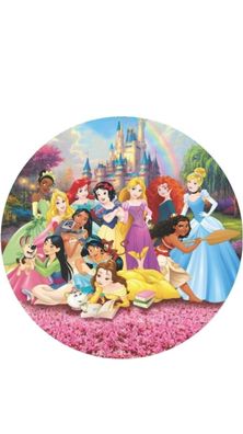 Princess Essbar Prinzessin Zuckermasse Tortenbild Tortenaufleger + 4 Muffin p12