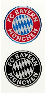 FC Bayern München 3D Aufkleber Logo 2er Set 31920