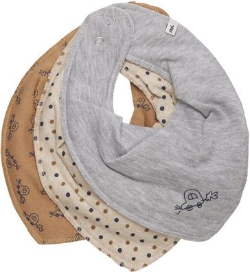 Pippi Babywear Kinder Lätzchen Bandana Bib Boy-AOP (3-pack)