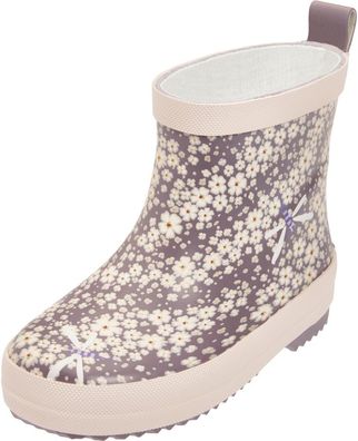 Playshoes Kinder Gummistiefel Halbschaft Blumen 180371