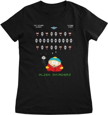 South Park Damen T-Shirt Aliens Invaders Girly Tee MTV-1-SP019