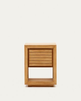 Badezimmerschrank Saula 60 x 80 x 45 cm Teakholz Schrank Badezimmer