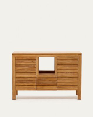 Badezimmermöbel Neria 120 x 45 x 80 cm Teakholz Schrank Badezimmer Möbelstück