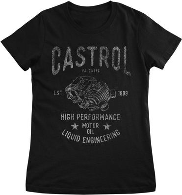 Castrol Damen T-Shirt Motor Oil Girly Tee PA-5-CSTRL003-H82-8