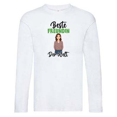 Beste Freundin | Beziehung | Partnerin | Liebe Long Sleeve Weiß