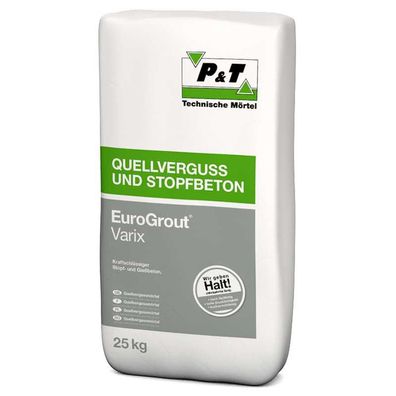 Fließ- und Stopfmörtel EuroGrout Varix 25kg Körnung 0-5mm