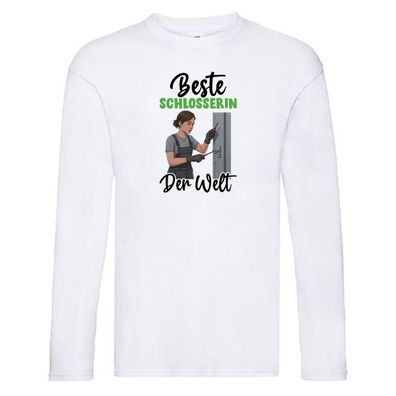 Beste Schlosserin | Schlosserei v2 Long Sleeve Weiß