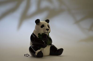 Giant Panda-Keramikfigur, Fu Long Sonderedition (handbemalt)