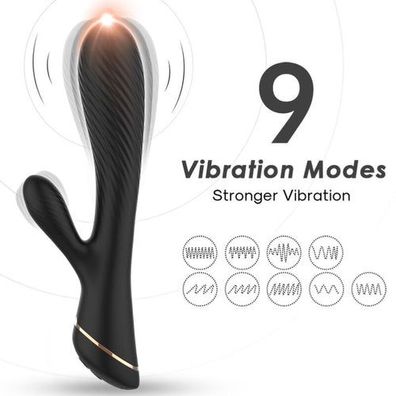 ARMONY - Vibrator Kaninchen Silikon Schwarz