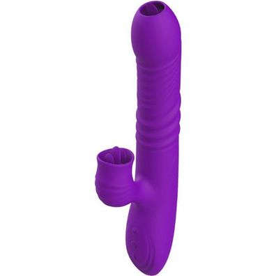 ARMONY - Vollstndiger G-PUNKT-KANINCHENVIBRATOR MIT Stimulierendem Zungenvioletten WR
