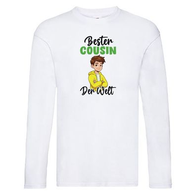 Bester Cousin | Familie | Verwandschaft Long Sleeve Weiß